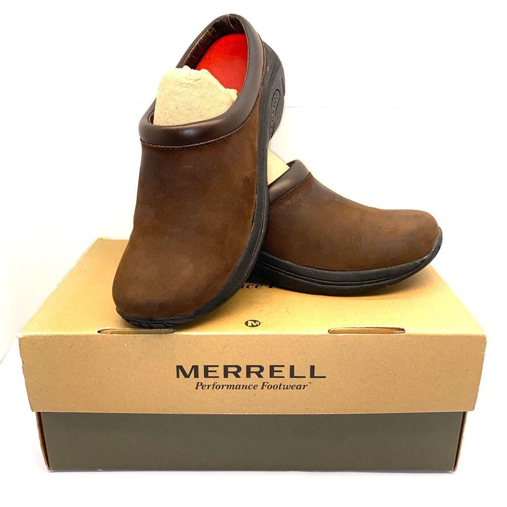 Merrell Women's Brown Suede Jungle Primo Slip On Mule Size 7